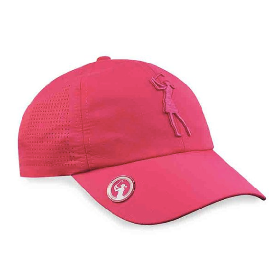 SURPRIZE SHOP Lady Golfer Magnetic Cap Pink