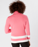 SWING OUT SISTER Cedar Sweater Hot Pink/White