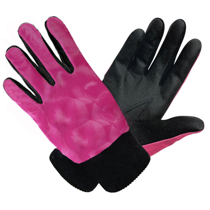SURPRIZE SHOP Polar Winter Gloves Pink Feather (Pair)