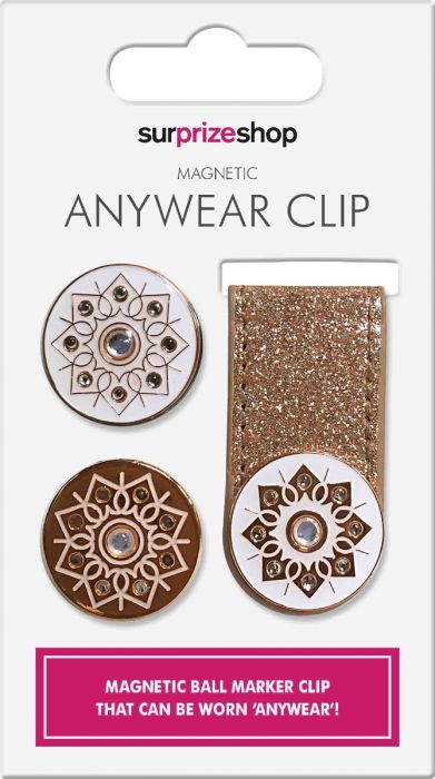 SURPRIZE SHOP Anywear Magnetic Ball Marker Clip Rose Gold