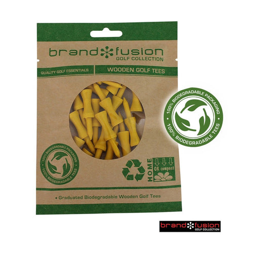 Biodegradable Wooden Tees 43mm