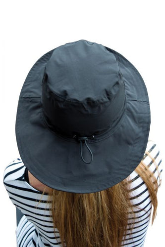 Chapeau de Pluie Doublé ou Non Doublé Polaire Noir